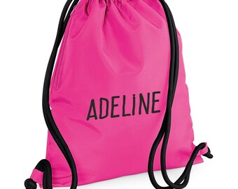 Premium Draw-string Bag Personalized / Printed With Name