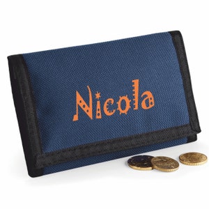 Rip Wallet Printed with Name NAVY image 1