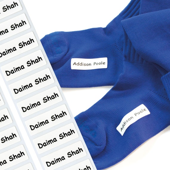 Iron-on Labels stretch Tags™ the Ultimate Nametape for Labelling Clothing,  Socks and Stretchy Fabrics No Clothing With These Name Tags 