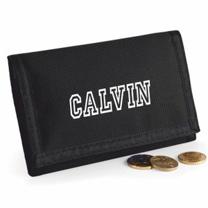 Rip Wallet mit Namen bedruckt - SCHWARZ