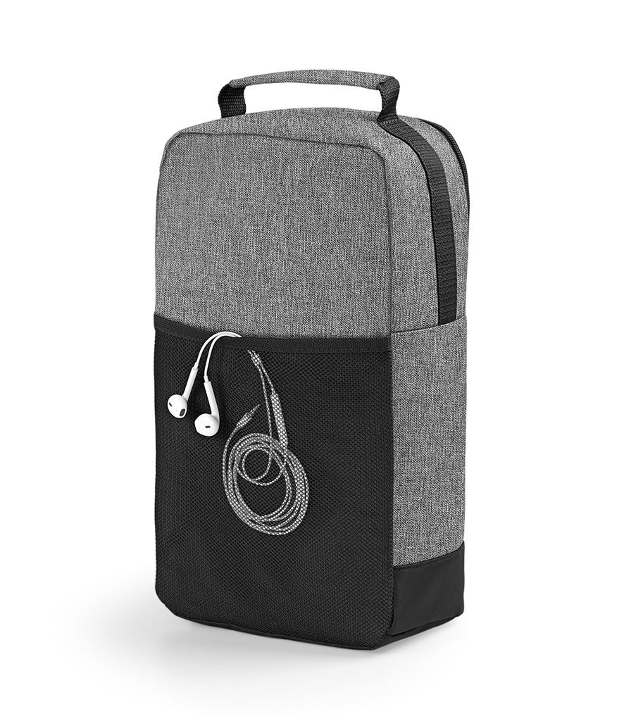 Personalized Football/Soccer/Rugby Boot/Shoe Bag /Sports Printed with boot design and name -  Perfect for School or Club use - MARL GREY