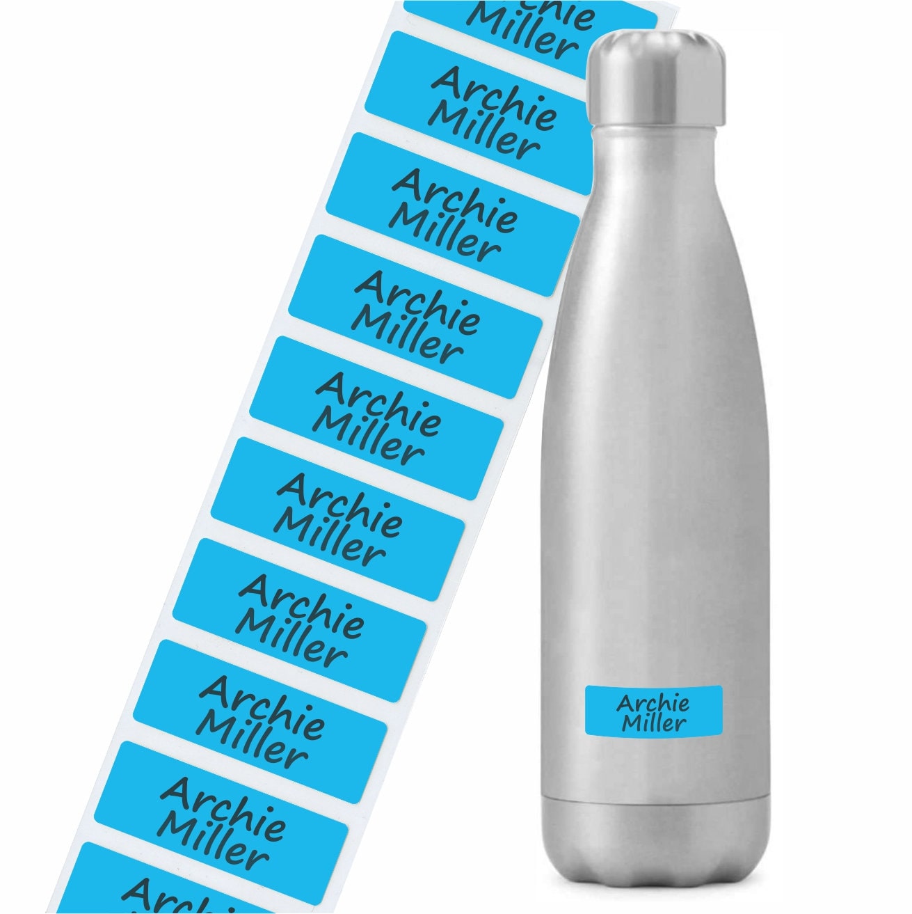 Water Bottle Labels Personalised Dishwasher Proof ...