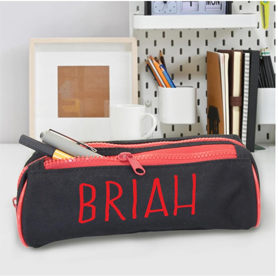 Personalised Double Zip Pencil Case With Name Printed in UK by 'that's ...
