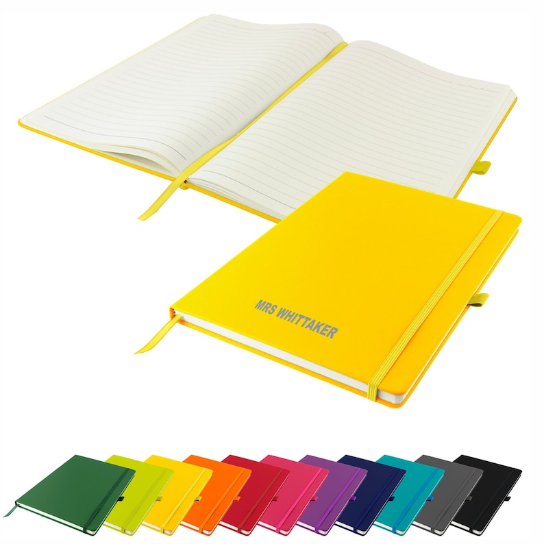 Personalised A4 Notebook / Printed With Name Perfect for Etsy UK