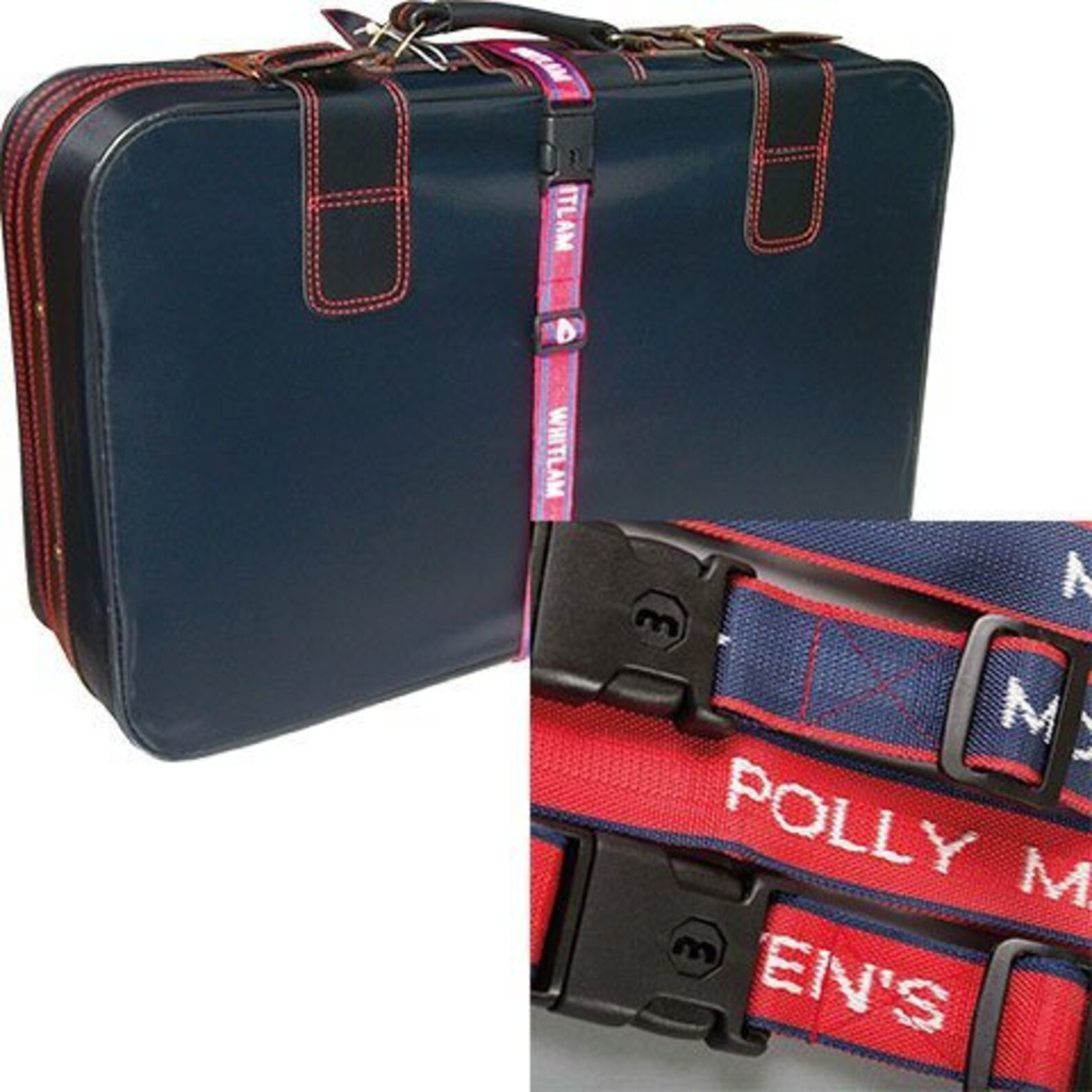 Personalized Lockable Luggage / Case Straps With Woven Name Etsy