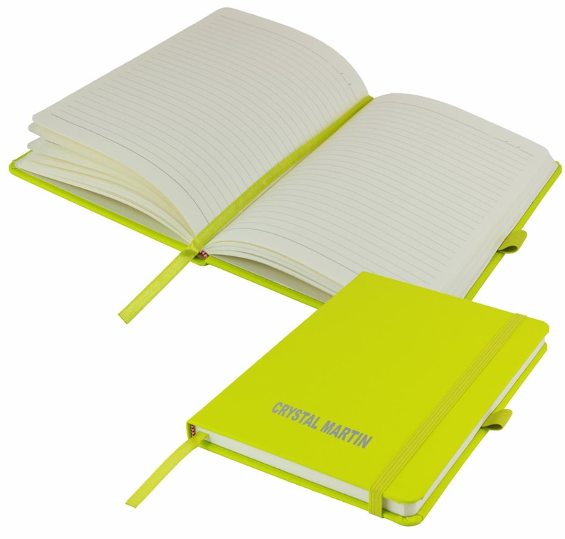 Personalised A5 Notebook / Printed with Name Perfect for school, office or your bag! - FRENCH NAVY (plus other colours) By That's My Pencil™ image 9