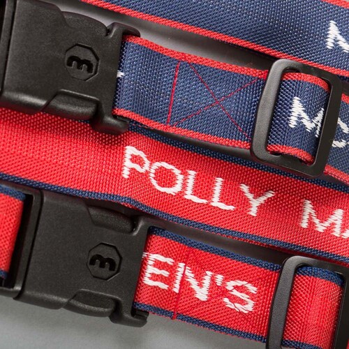 Woven Luggage Straps Personalised With 