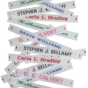New Multi-Colour Woven Name Tapes / Labels / Tags for School Uniform, Nursing Homes image 5