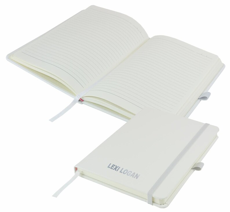 Personalised A5 Notebook / Printed with Name Perfect for school, office or your bag! - FRENCH NAVY (plus other colours) By That's My Pencil™ image 16