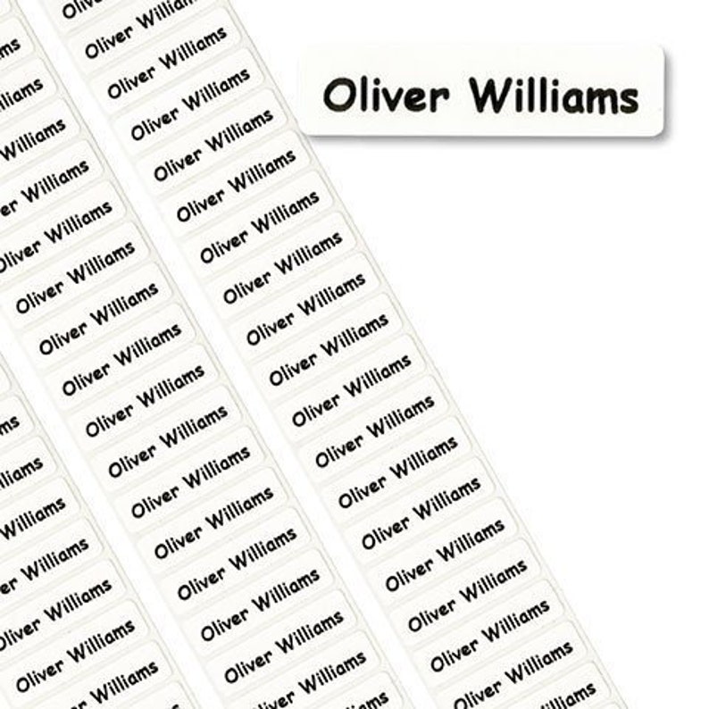 Peel &amp; Stick Labels Printed Property Name Labels Tapes Tags Perfect for ...