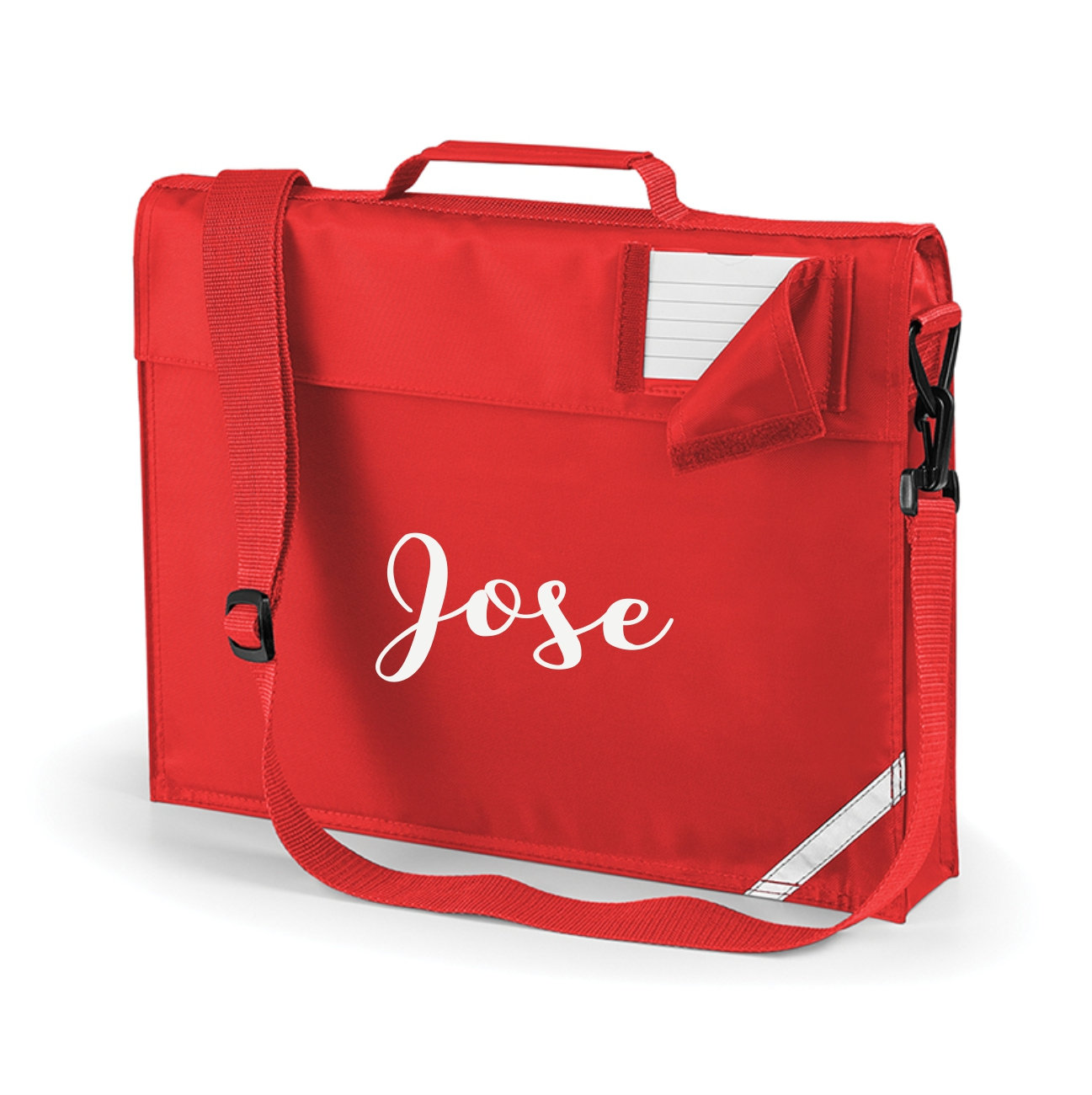 Personalised book bag with strap deals