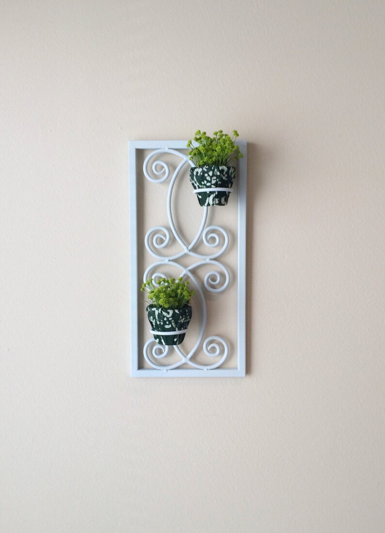 Wall Plant Holder Metal Wall Plant Holder Light Green Metal Etsy
