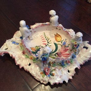 Vintage/Antique Capodimonte Serving Bowl from Italy