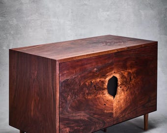 Crotch Credenza V2 in Claro Walnut