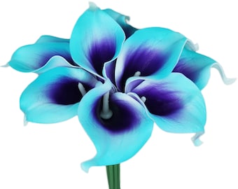 20 Picasso Calla Lilies: Real Touch Wedding Bouquet Centerpieces