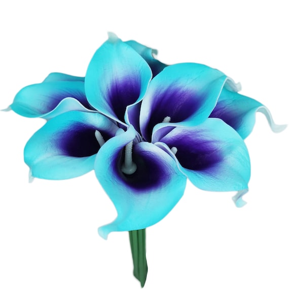 20 Picasso Calla Lilies: Real Touch Wedding Bouquet Centerpieces