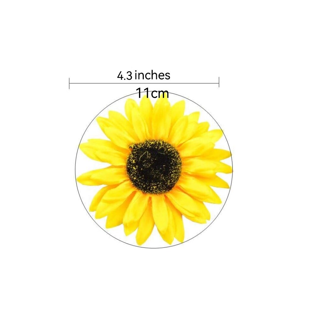 Piante Autunnali Artificiali, Fiori di Girasole in Vaso Arancione, Decorazioni per il Ringraziamento, Centrotavola per la Casa
