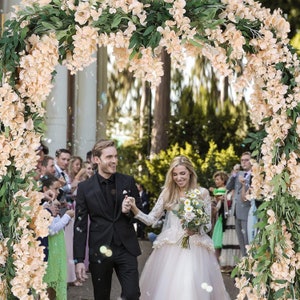 4Pcs Imitation Silk Wisteria Garland Hanging More Flower Vine for Home Outdoor Garden Ceremony Wedding Arch Floral Decor more colors