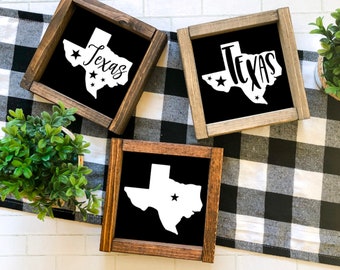Texas Farmhouse Signs,Texas Farmhouse Decor, Texas State Signs, Texas Texas Decor, State Signs, State Decor, Home State Decor