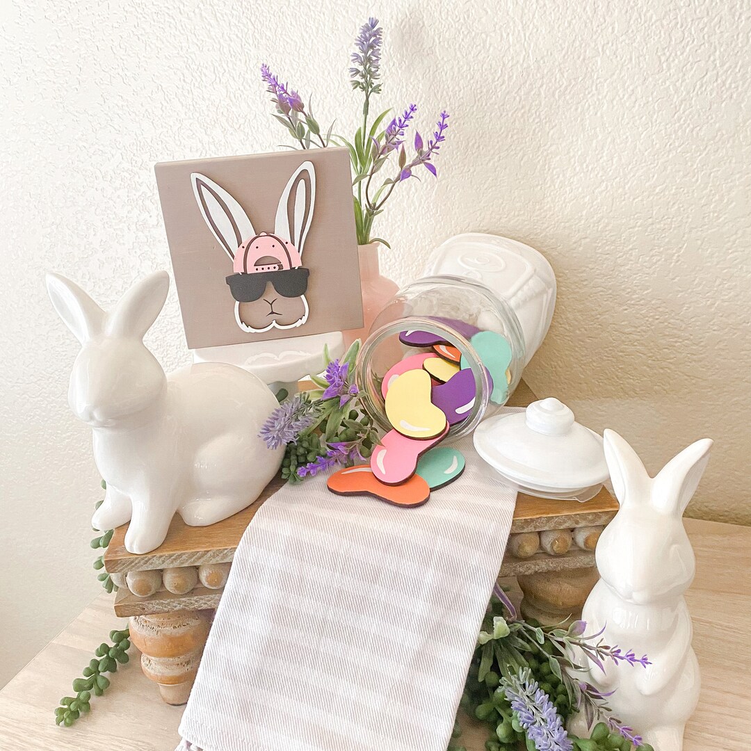 Jelly Bean Gumball Machine Filler, Jelly Bean Jar Filler, Laser Cut