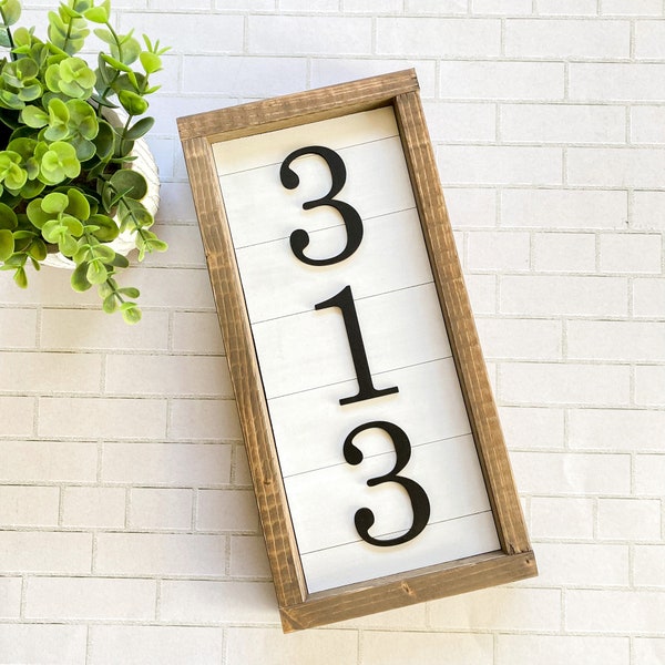 Farmhouse Address Plaque - Etsy
