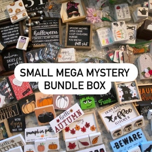 Small Mega Mystery Home Decor Box, Surprise Home Decor Box, Holiday Surprise Home Decor Box, Surprise Sign Box
