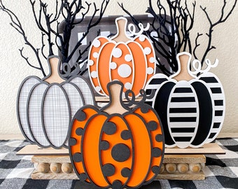 Large Tall Standing Pumpkin, Laser Cut Pumpkins, Wooden Halloween Pumpkins, Wooden Fall Pumpkins, Decorative Standing Pumpkins