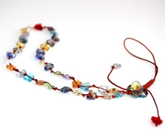 Handmade Crystal Butterfly Lanyard, Crystal Butterfly Phone Charm Lanyard, Personalized Friendship Gift
