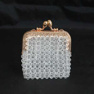 Beaded Fruit Pattern Shoulder Bag - Colorful Tropical Fruit Design, Handmade Clutch Or Crossbody Purse For Women