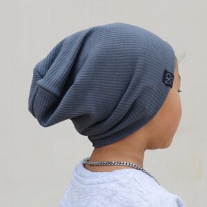 Almost Gone! Lightweight Grey Hipster Slouchy Beanie / Slate Gray / Baby Slouchy Hat / Newborn Infant Toddler Beanies