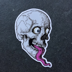 Skull vinyl sticker