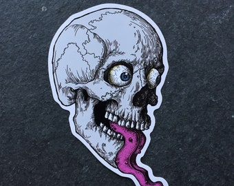 Pegatina de vinilo Skull