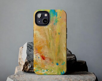 Abstract Art Phone Case, Colorful Artwork Design, Let It Flow, Phone Accessories, Unique Phone Cover, Statement Piece, Gallery-Inspired