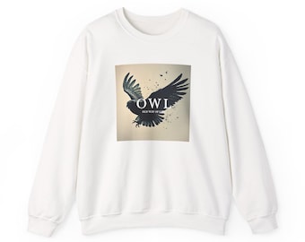 Vintage Owl Graphic Sweatshirt | Washed Out Design