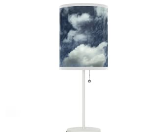 Mid Century Modern Cloud Lamp on a Stand, Heart Shaped Cloud for Baby Room, Kids Room, Cloud Lover, Baby Shower Gift