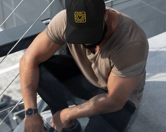 Sunshine Distressed Dad Hat streetwear for him, her, them