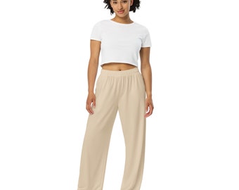 Champagne All in One unisex wide-leg pants for walking, jogging, workout, streetwear, pair w/blazer for work/orlounging in style and comfort
