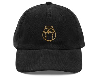 Owl Vintage corduroy cap