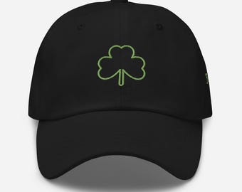 Lucky Clover Dad hat - Feeling Lucky - poker hat - multiple colors - cotton