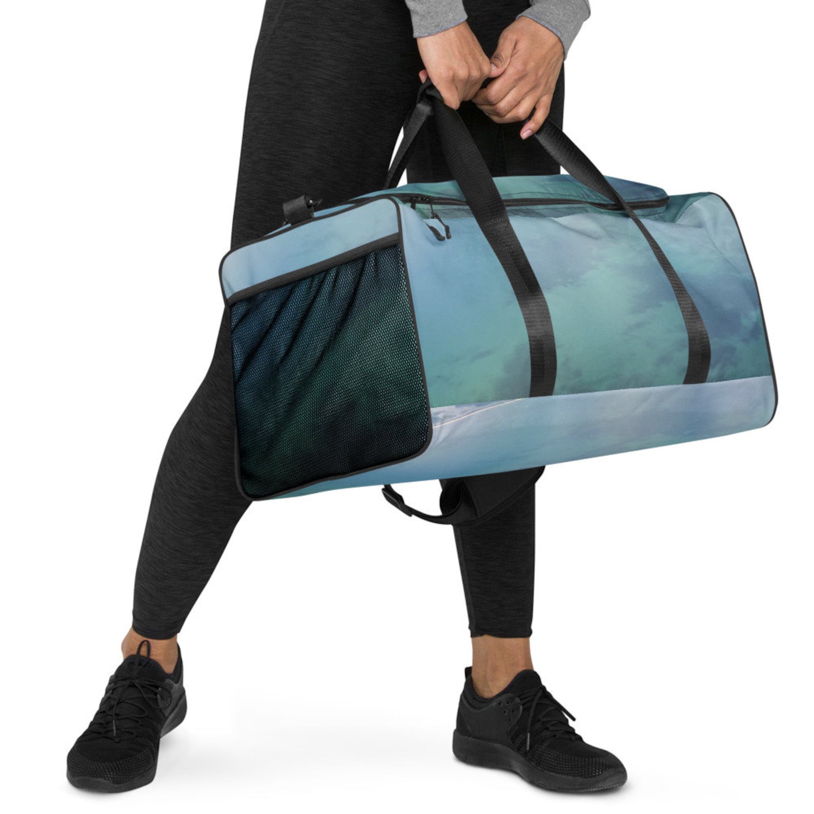 Ocean Blue Duffle bag Etsy