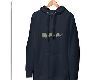 Unisex Hoodie three turtle hoodie - turtle style