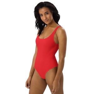 Red One-Piece Swimsuit UPF 50 +