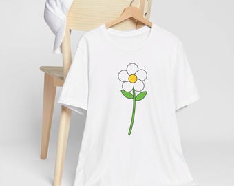 Daisy Flowers Unisex Soft Cotton Jersey Short Sleeve Tee/ Cultivating Hope - Inspiration Tee Shirt/Gift of Hope come in Multiple Colors