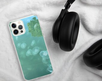 Teal Blue Jellyfish iPhone Case/Jellyfish/Turquoise Phone Case/Moonjelly Phone Case/Ocean Phonecase/Sailor Moon Phone Case