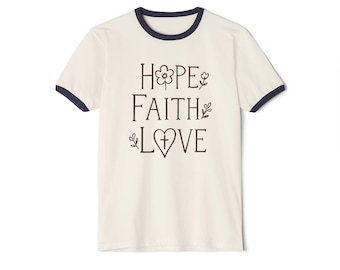 Hope Faith Love shirt | Ringer Tee
