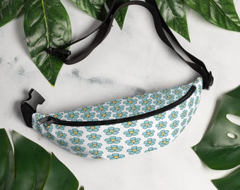 Retro flower Fanny Pak - hands free work, work out, paddle board, pickle ball, dog walking