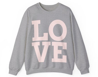 LOVE Unisex Heavy Blend™ Crewneck Sweatshirt Comfy and Cozy - great gift