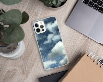 Clouds Iphone Case/Sky and Cloud Phone Case/Blue and White iPhone Case/Nature IPhone Case/Gift for you, Gift for him, Gift for her