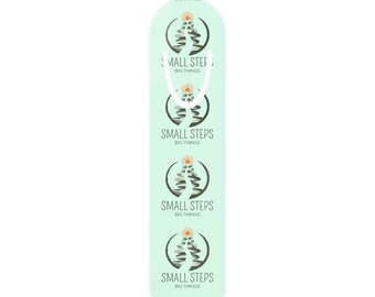 Motivational Artisan Bookmark Small Steps Big Things - for the book lover and avid learner/personal development enthusiast
