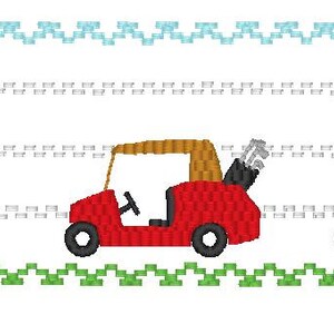 Golf Carts, Machine Smocking, Machine embroidery, smocking plate